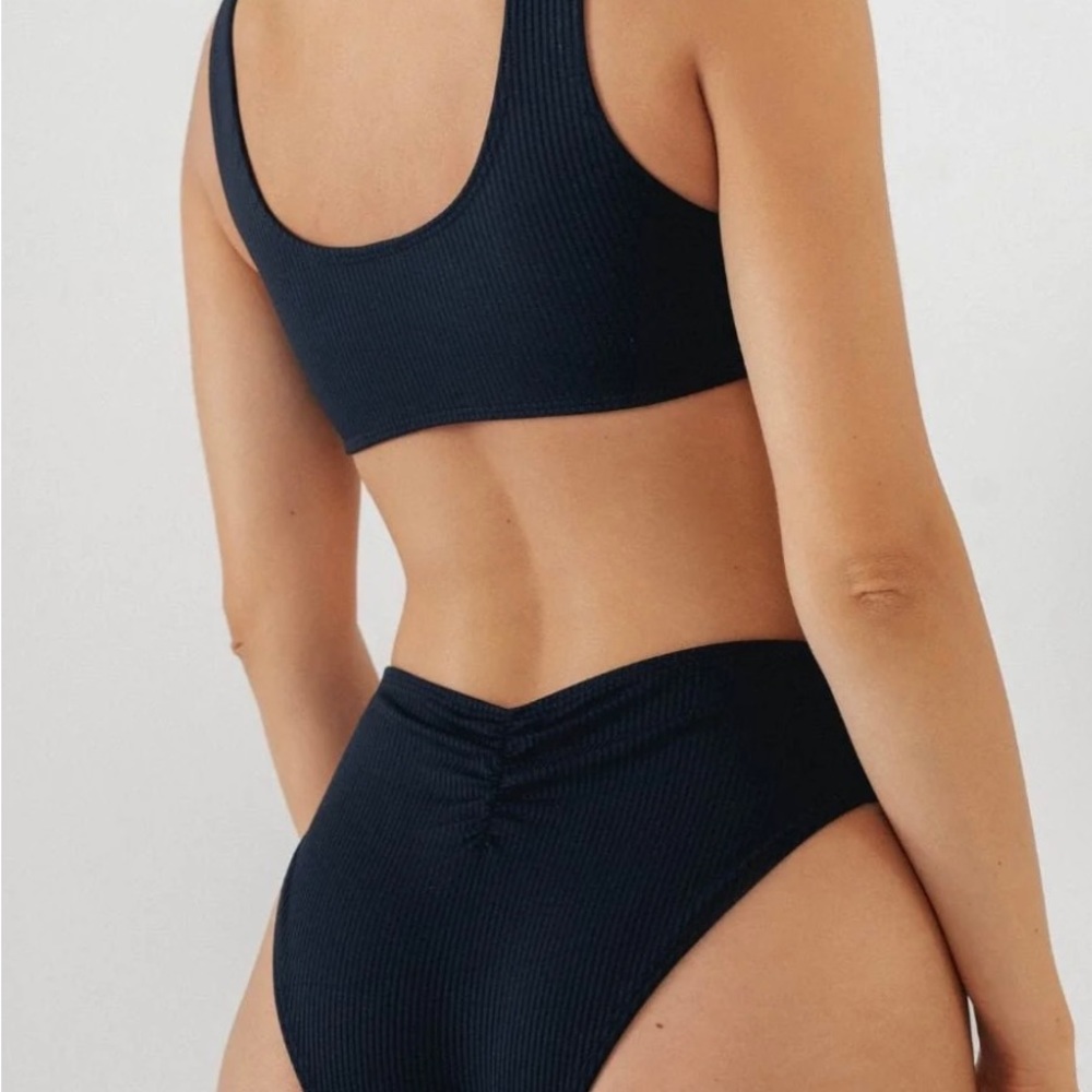 Montce Black One Piece Swimsuit with Sleek Design - Picture 2 of 4